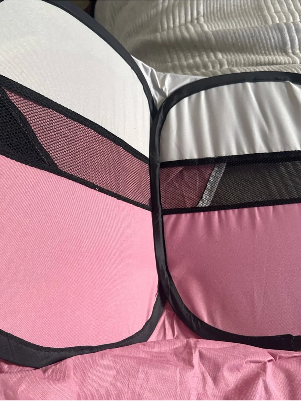 Pet Maker Portable Puppy Playpen - Small Pop-Up to 25lbs PINK